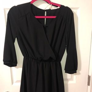 Nordstrom- Black three quarter sleeve dress!